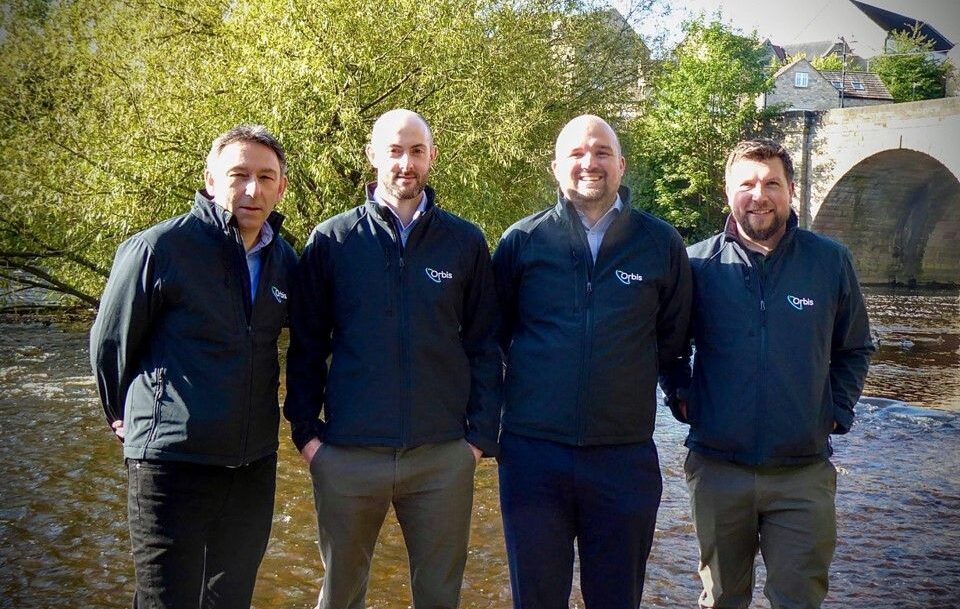 Image of the Orbis team of Directors together (left to right: John Blanchard, Matthew Rangeley, Sam Jones and Dan O'Connell)